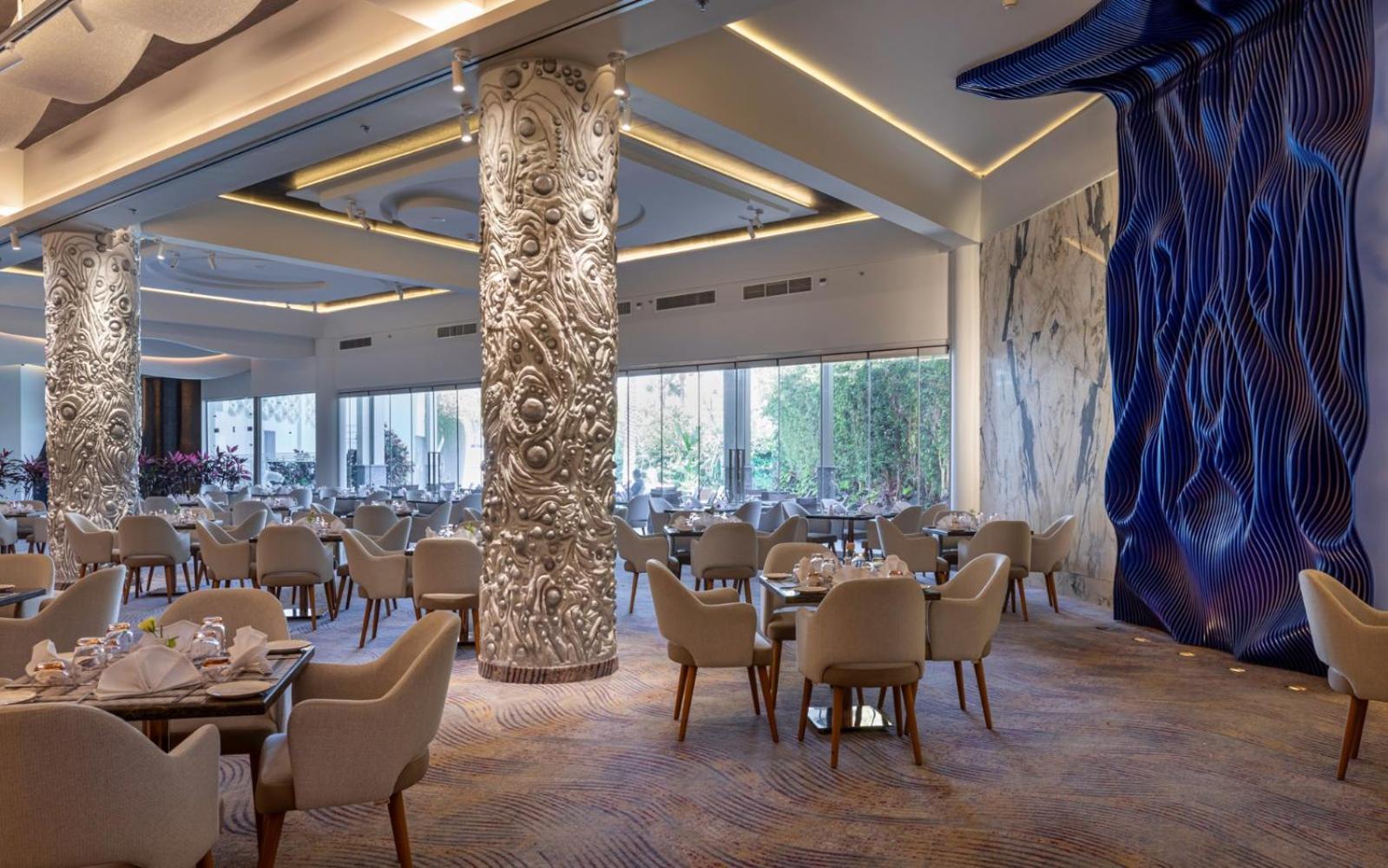 Mirage Hotel & Conference Center Alexandria Exterior foto The restaurant