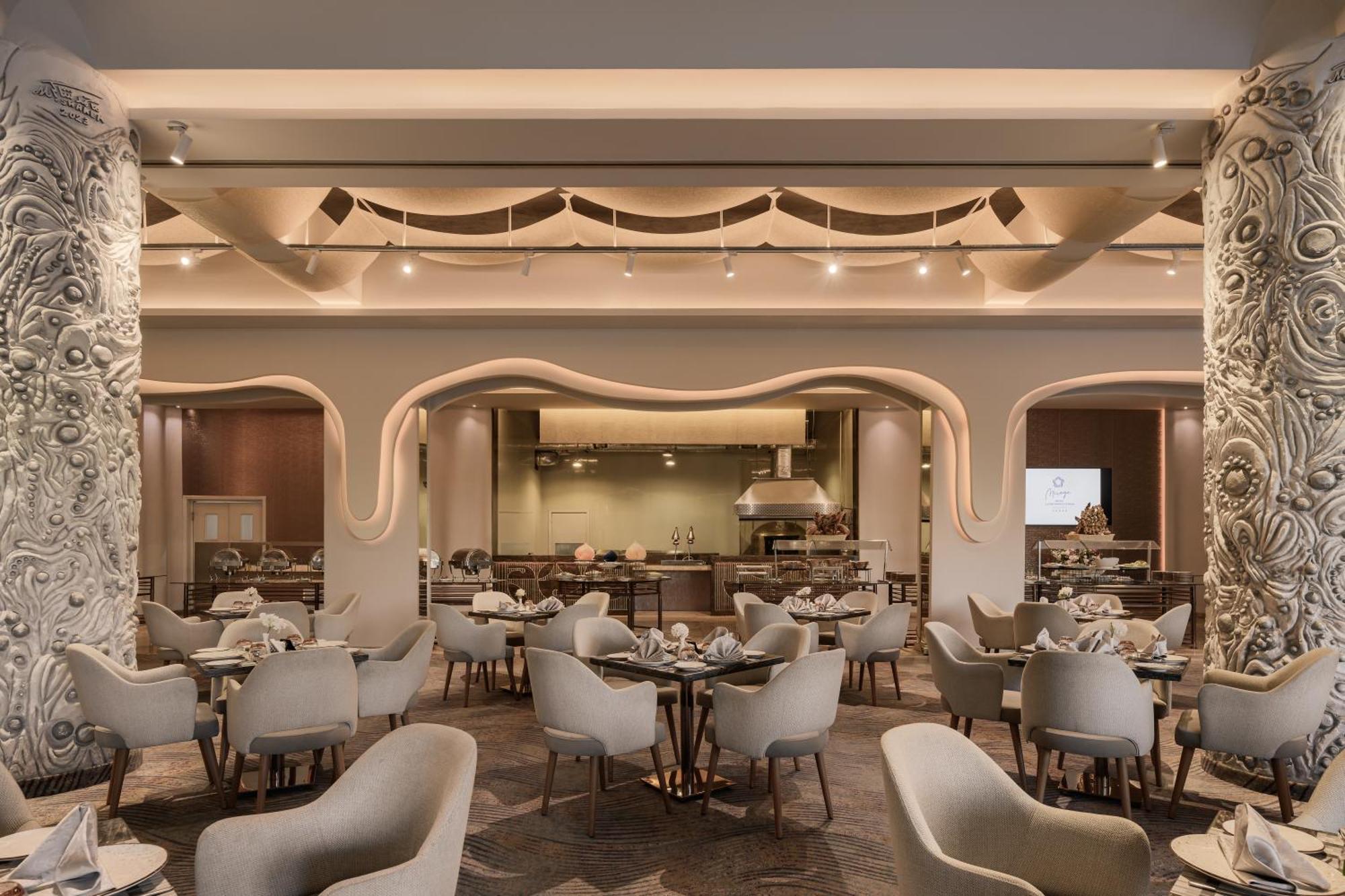 Mirage Hotel & Conference Center Alexandria Exterior foto The restaurant